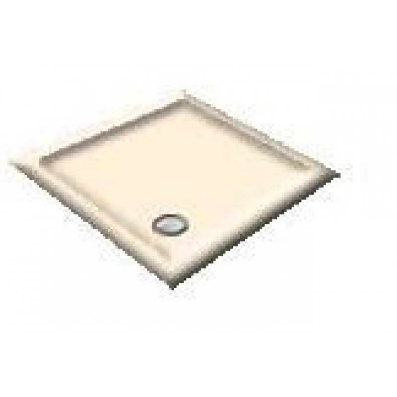 1200 Whisper Creme Offset Pentagon Shower Trays