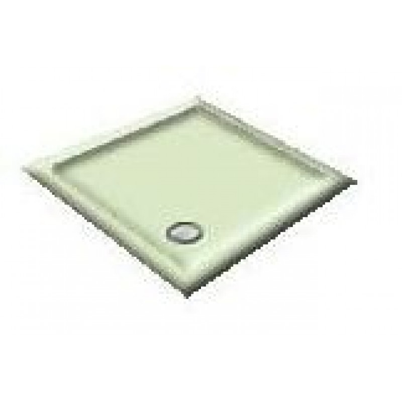 1200 Whisper Green Offset Pentagon Shower Trays