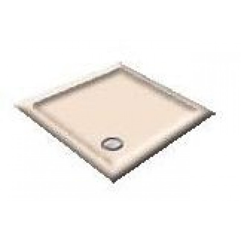 1200 Whisper Peach Offset Pentagon Shower Trays