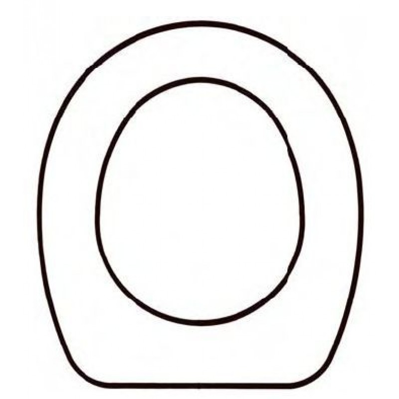 OMNIA Solid Wood Replacement Toilet Seats