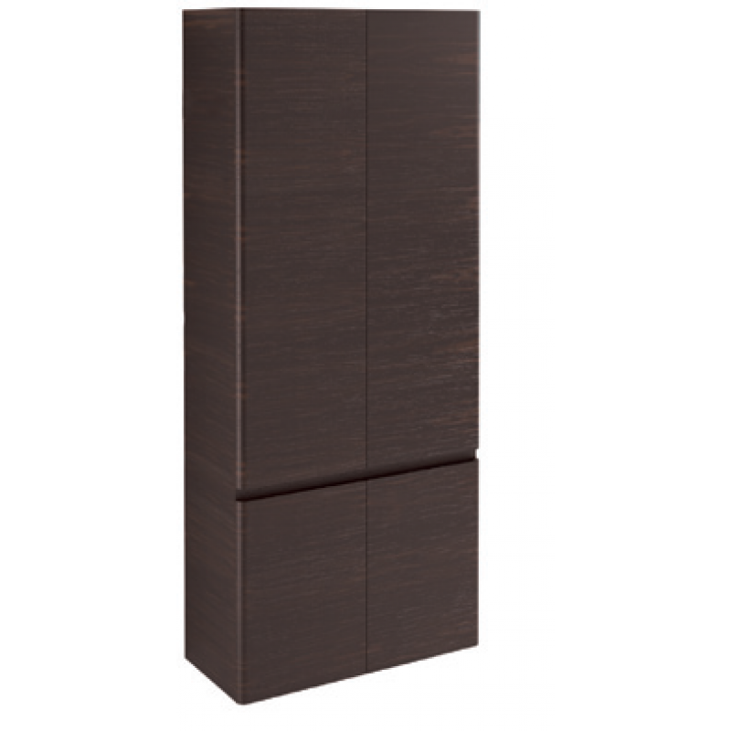 Tall Cabinet 4 doors-Glossy colours / Wood L70