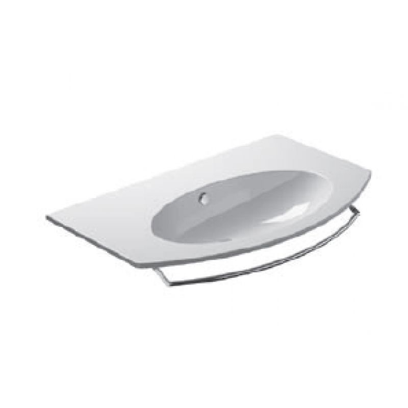 80 Washbasin 0, 1 or 3 tap holes-White 