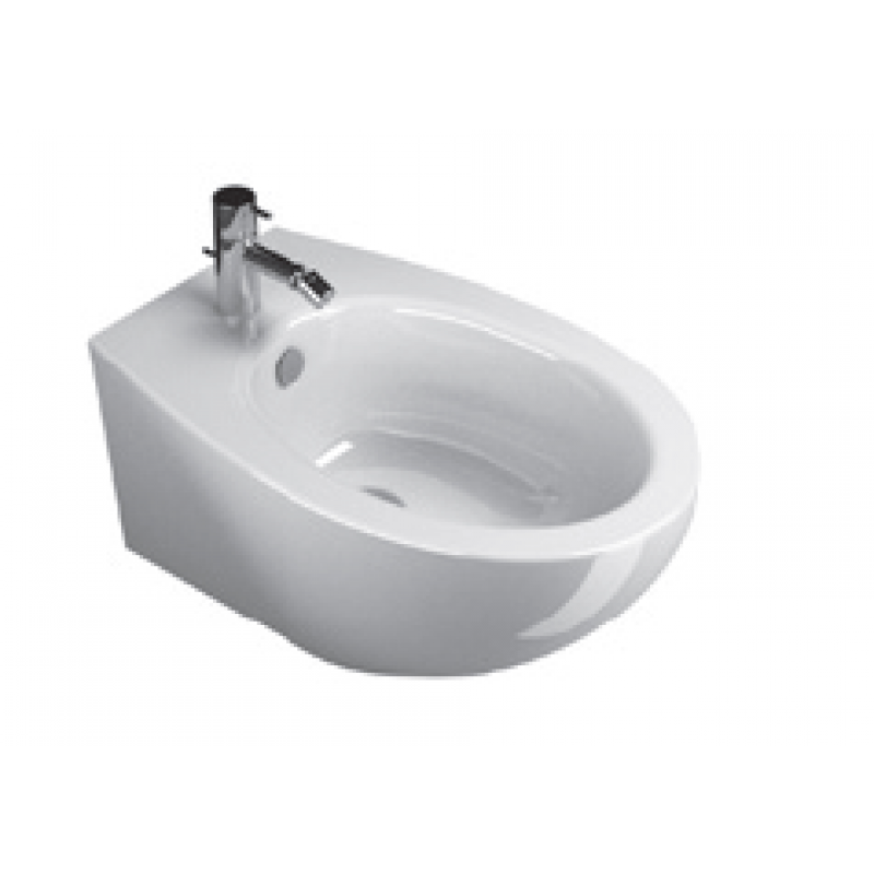 57 New Wall-hung bidet 1 tap hole-White