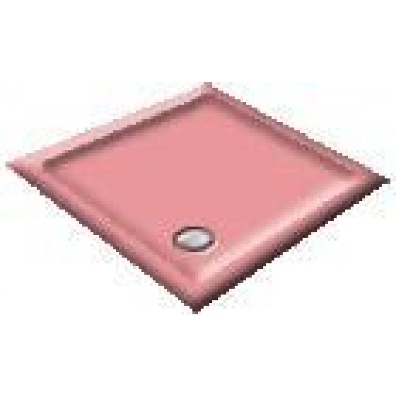 900x760 Cameo Pink Offset Quadrant Shower Trays