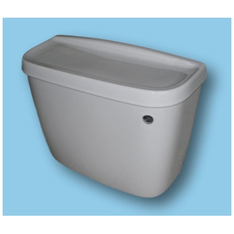 Black WC TOILET CISTERN 450mm close coupled model (lever flush)