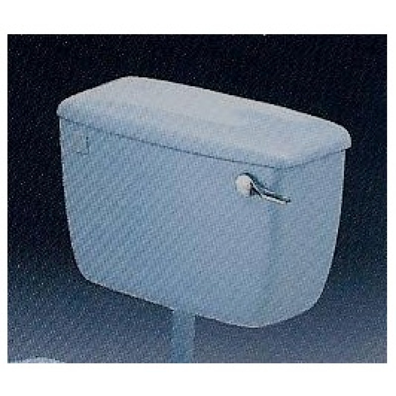 Misty (Whisper) Peach WC TOILET CISTERN low level model - Side entry inlet and overflow