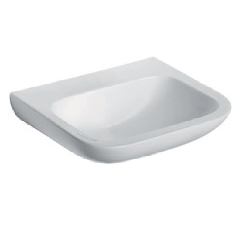 Portman 21 500 x 420mm Basin - White / No taphole No overflow No chainhole