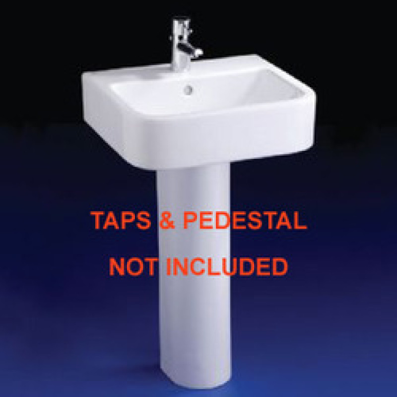 Square 1H Basin - White