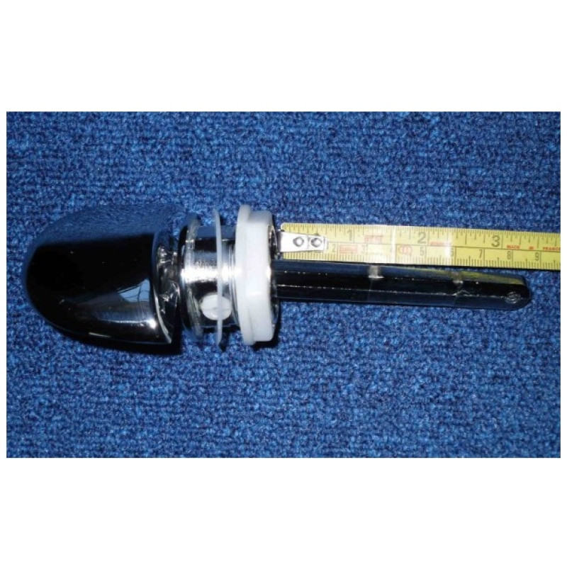 Side hole mounted cistern lever, Finish - Chrome, Arm length 85mm (Long)