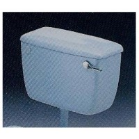 Turquoise WC TOILET CISTERN low level model - Bottom entry inlet and overflow