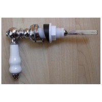 CISTERN LEVER (White porcelain handle & wedge spacers) - Gold