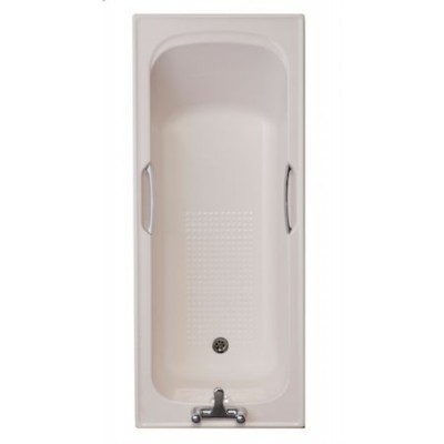 INDIAN IVORY / 2 TAPHOLE TWINGRIP BATH 1500x700