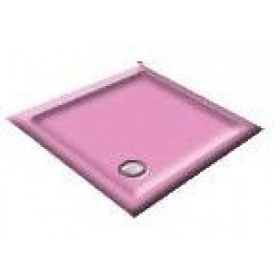 900x760 Flamingo Pink Offset Quadrant Shower Trays