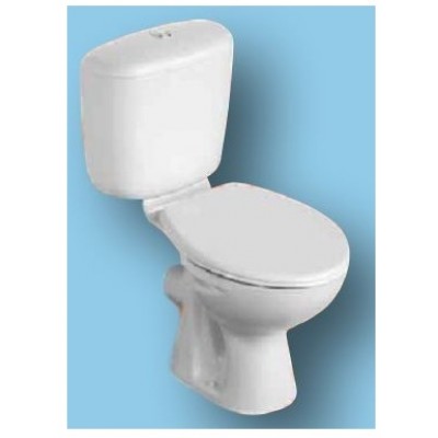 White C/c toilet (WC pan 405mm flush valve cistern)