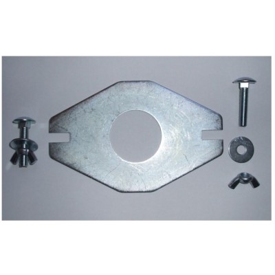 Sottini Bathrooms CLOSE COUPLING PLATE for WC toilet cisterns - Push button flush valve ( Plate and bolt no washer)