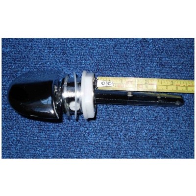 Trent Side hole mounted cistern lever, Finish - Chrome, Arm length 70mm (short)