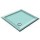 900X800 Turquoise Offset Quadrant Shower Trays