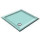 900 Turquoise Pentagon Shower Trays