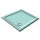 900X760 Turquoise Offset Quadrant Shower Trays