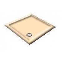 1400 Whisper Apricot  Offset Pentagon Shower Trays