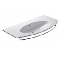 100 Washbasin 0, 1 or 3 tap holes-White