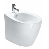 57 Back to wall bidet 1 tap hole-White satin