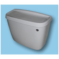 White WC TOILET CISTERN 450mm close coupled model (lever flush)
