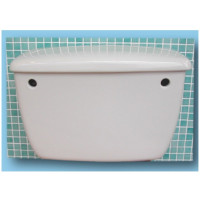 Turquoise WC TOILET CISTERN 495mm close coupled model (lever flush)