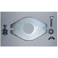 Sottini Bathrooms CLOSE COUPLING PLATE for WC toilet cisterns - Push button flush valve ( Plate and bolt no washer)