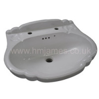 Versailles 60cm 2H basin - Soft Cream