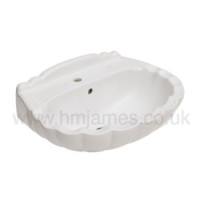 Montaza Shell Design 1H Basin - White