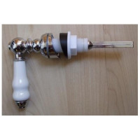 CISTERN LEVER (White porcelain handle & wedge spacers) - Gold