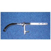 Doulton Chain pull lever arm & fulcrum bracket for high level cisterns - Chrome